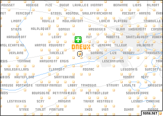 map of Oneux