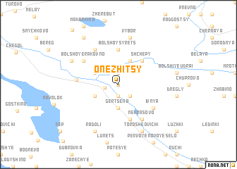 map of Onezhitsy