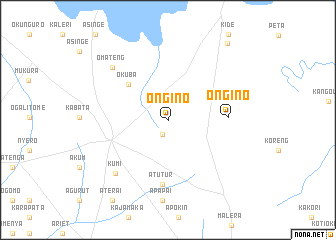 map of Ongino