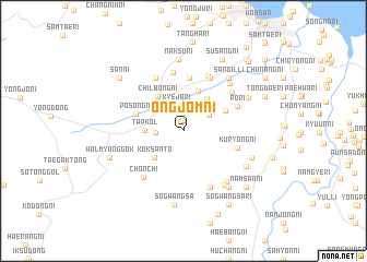 map of Ongjŏm-ni