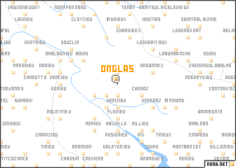 map of Onglas