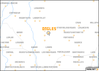 map of Ongles