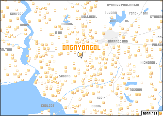 map of Ongnyŏn-gol