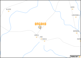 map of Ongoko