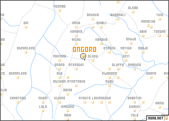 map of Ongoro