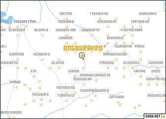 map of Ongourakro