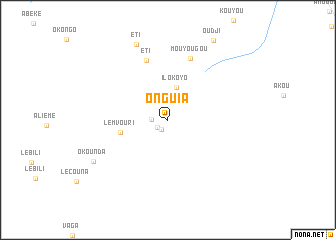 map of Onguia