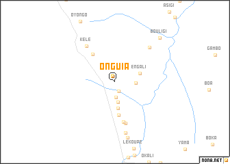 map of Onguia