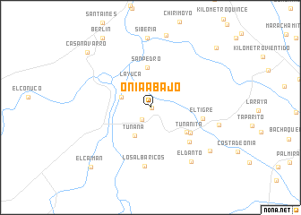 map of Onia Abajo