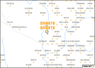 map of Onibata