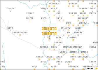 map of Onibata