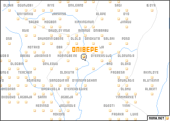 map of Onibepe