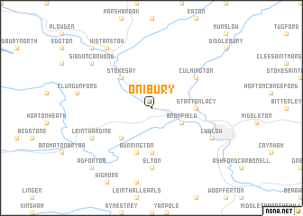 map of Onibury