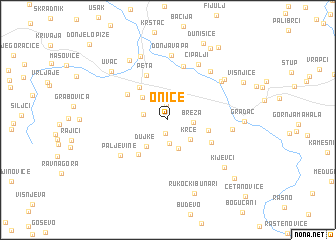 map of Oniće