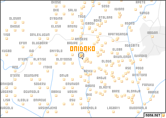 map of Onidoko