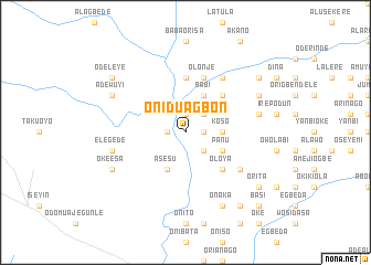 map of Oniduagbon