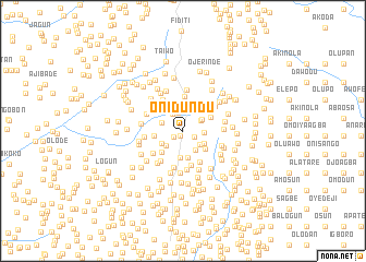 map of Onidundu