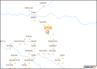 map of Onié