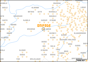 map of Onifade