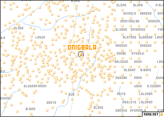 map of Onigbala