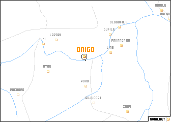 map of Onigo