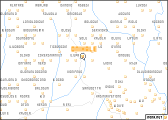 map of Onihale