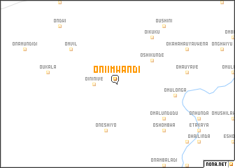 map of Oniimwandi