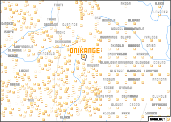map of Onikange