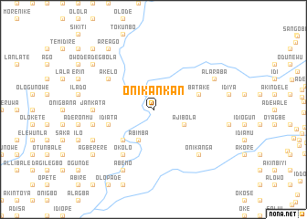 map of Onikankan