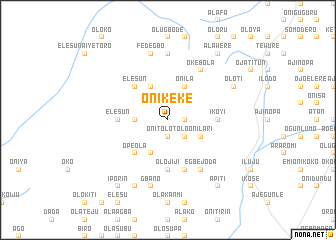 map of Onikeke