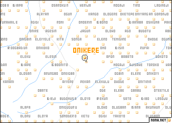 map of Onikere