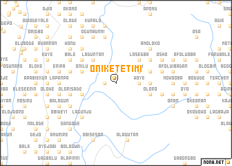 map of Onikete Timi