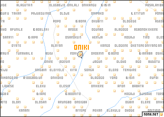 map of Oniki