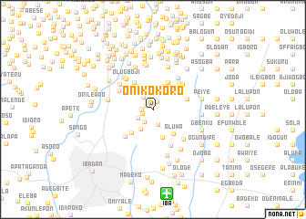 map of Onikokoro