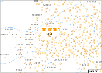 map of Onikonko