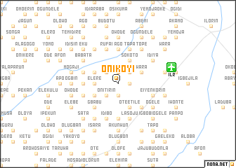 map of Onikoyi