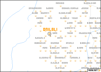 map of Onilali