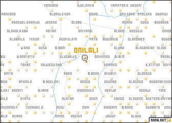 map of Onilali