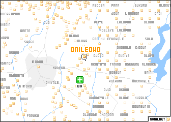 map of Onileowo