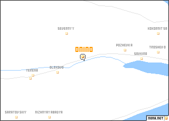 map of Onino