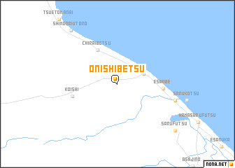 map of Onishibetsu