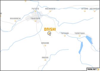 map of Ōnishi