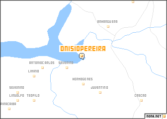 map of Onísio Pereira