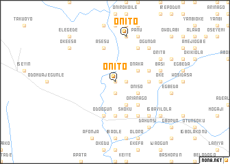 map of Onito