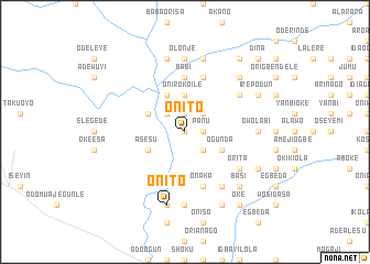 map of Onito