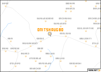 map of Onitsha Ugbo