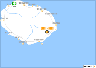 map of Oniwaki