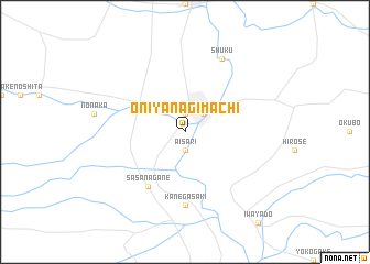 map of Oniyanagimachi