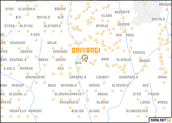 map of Oniyangi