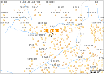 map of Oniyangi
